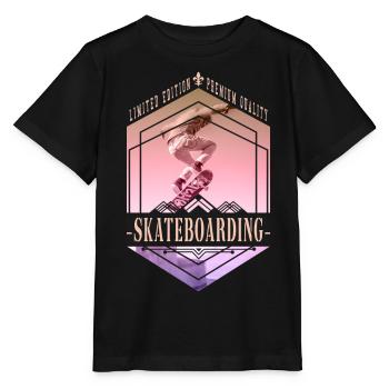 Skateboarding Skate Skater Skateboard Sk8 Vintage - Stanley/Stella MINI CREATOR Kids’ T-Shirt - black - Front - Mikhail (115cm)