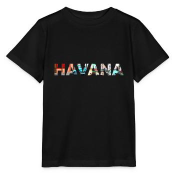 La Havane Cuba - T-shirt bio MINI CREATOR Stanley/Stella Enfant - noir - Devant - Mikhail (115cm)