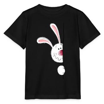 Blanc Lapin - T-shirt bio MINI CREATOR Stanley/Stella Enfant - noir - Devant - Mikhail (115cm)