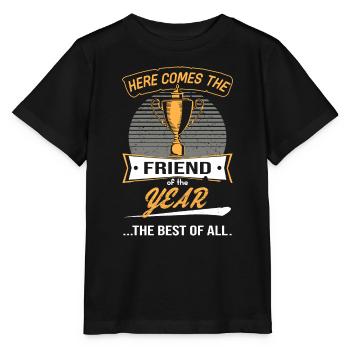 Trophy Trophy for Friend of the Year - Stanley/Stella MINI CREATOR Kids’ T-Shirt - black - Front - Mikhail (115cm)