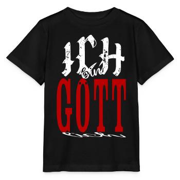 ICH bin göttlich - Gott Gottheit Männer Man - Stanley/Stella Kinder T-Shirt MINI CREATOR  - Schwarz - Vorne - Mikhail (115cm)