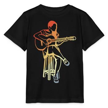 Guitarist - Stanley/Stella MINI CREATOR Kids’ T-Shirt - black - Front - Mikhail (115cm)