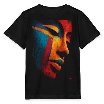 Buddhas Face - Stanley/Stella Kinder T-Shirt MINI CREATOR  - Schwarz - Vorne - Mikhail (115cm)