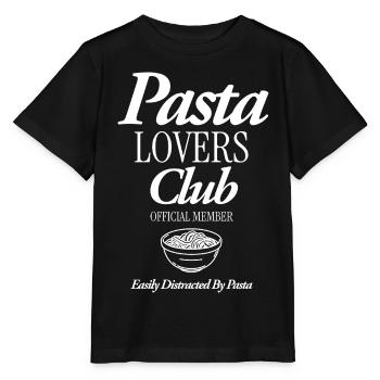 Pasta Lovers Club - Stanley/Stella Kinder T-Shirt MINI CREATOR  - Schwarz - Vorne - Mikhail (115cm)