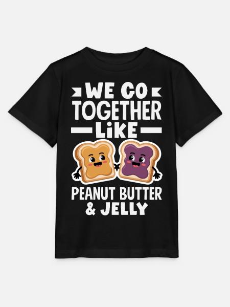 Erdnussbutter & Marmelade Partnerlook Design - Stanley/Stella Kinder T-Shirt MINI CREATOR - Schwarz