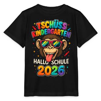 Tschüss Kindergarten Hallo Schule 2026 Schulkind - Stanley/Stella Kinder T-Shirt MINI CREATOR  - Schwarz - Vorne - Mikhail (115cm)