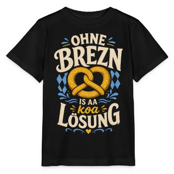 Ohne Brezn is a koa Lösung - Stanley/Stella Kinder T-Shirt MINI CREATOR  - Schwarz - Vorne - Mikhail (115cm)
