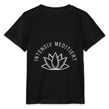 Intensiv Meditiert Spiritualität Entspannung Medit - Stanley/Stella Kinder T-Shirt MINI CREATOR  - Schwarz - Vorne - Mikhail (115cm)