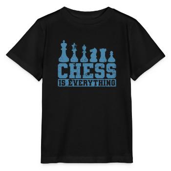 Chess is Everything Pièces d’échecs - T-shirt bio MINI CREATOR Stanley/Stella Enfant - noir - Devant - Mikhail (115cm)