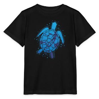 Schildkröten sind auch Apnoetaucher - Stanley/Stella Kinder T-Shirt MINI CREATOR  - Schwarz - Vorne - Mikhail (115cm)