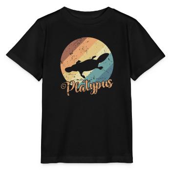 Platypus platypus Australia Outback - Stanley/Stella MINI CREATOR Kids’ T-Shirt - black - Front - Mikhail (115cm)