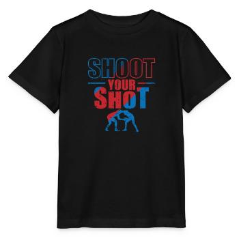 Shoot your Shot Wrestling Show Fight - Stanley/Stella MINI CREATOR Kids’ T-Shirt - black - Front - Mikhail (115cm)