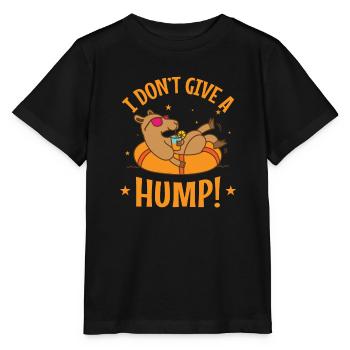 I Don't give a Hump! Kamel Dromedar - Stanley/Stella Kinder T-Shirt MINI CREATOR  - Schwarz - Vorne - Mikhail (115cm)