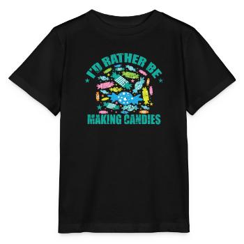 Je préfère faire des confiseries de bonbons - T-shirt bio MINI CREATOR Stanley/Stella Enfant - noir - Devant - Mikhail (115cm)