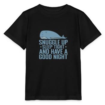 Snuggle up, sleep tight, and have a good Night - Stanley/Stella MINI CREATOR Kids’ T-Shirt - black - Front - Mikhail (115cm)