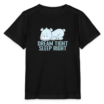 Dream tight, sleep right! Pajamas Pajamas - Stanley/Stella MINI CREATOR Kids’ T-Shirt - black - Front - Mikhail (115cm)