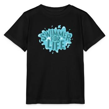 Swimmer for Life Sport Hobby - Stanley/Stella Kinder T-Shirt MINI CREATOR  - Schwarz - Vorne - Mikhail (115cm)