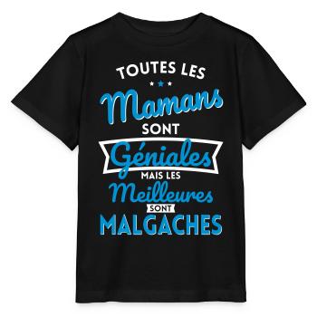 Mamans géniales les meilleures sont Malgaches - T-shirt bio MINI CREATOR Stanley/Stella Enfant - noir - Devant - Mikhail (115cm)