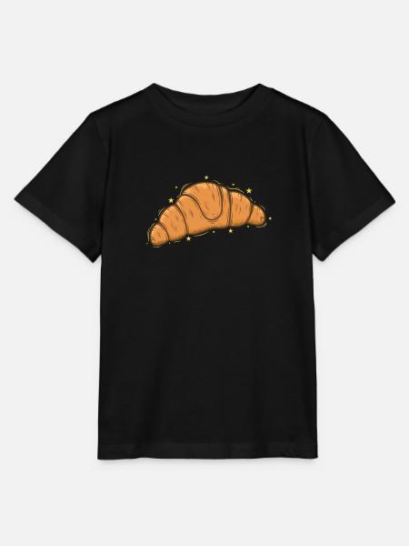 Brot Bäcker Hörnchen Coissant Backware - Stanley/Stella Kinder T-Shirt MINI CREATOR - Schwarz