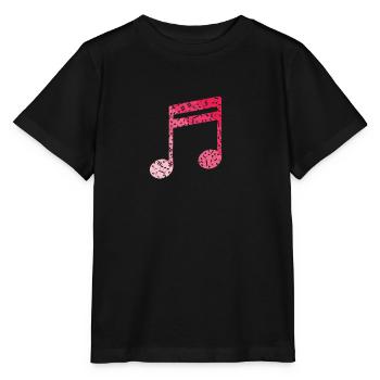 Notes, Music, Music Tone, Beat - Stanley/Stella MINI CREATOR Kids’ T-Shirt - black - Front - Mikhail (115cm)