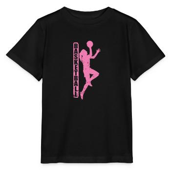 Women's Basketball Girls Team Sports - Stanley/Stella MINI CREATOR Kids’ T-Shirt - black - Front - Mikhail (115cm)
