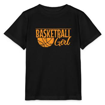 Basketball Girl Mädchen Teamsport - Stanley/Stella Kinder T-Shirt MINI CREATOR  - Schwarz - Vorne - Mikhail (115cm)
