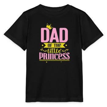 Papa de la petite princesse - T-shirt bio MINI CREATOR Stanley/Stella Enfant - noir - Devant - Mikhail (115cm)