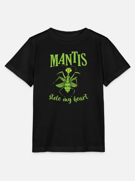 Mantis stole my Heart - Stanley/Stella Kinder T-Shirt MINI CREATOR - Schwarz