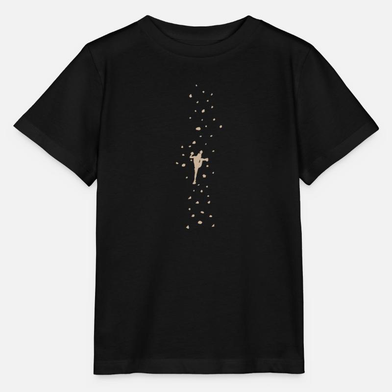 Climbing wall bouldering - Stanley/Stella MINI CREATOR Kids’ T-Shirt - black