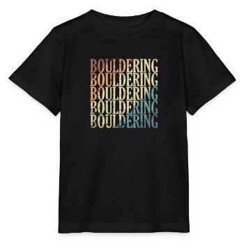 Bouldering Sportler - Stanley/Stella Kinder T-Shirt MINI CREATOR  - Schwarz - Vorne - Mikhail (115cm)