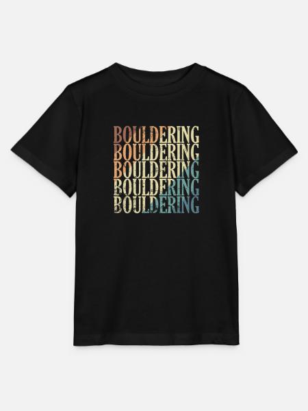 Bouldering Sportler - Stanley/Stella Kinder T-Shirt MINI CREATOR - Schwarz