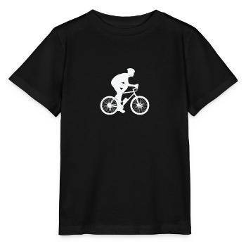 Fahrradfahrer auf der Straße - Stanley/Stella Kinder T-Shirt MINI CREATOR  - Schwarz - Vorne - Mikhail (115cm)