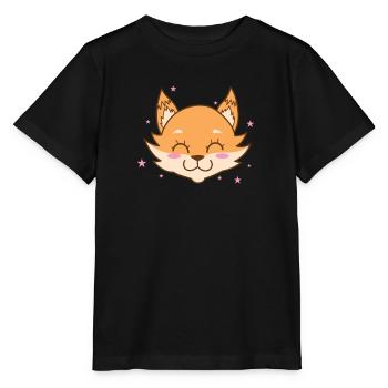 Désert de renard roux - T-shirt bio MINI CREATOR Stanley/Stella Enfant - noir - Devant - Mikhail (115cm)
