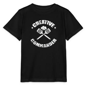 Commandant créatif - T-shirt bio MINI CREATOR Stanley/Stella Enfant - noir - Devant - Mikhail (115cm)