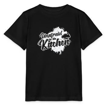 sans peur dans la cuisine - T-shirt bio MINI CREATOR Stanley/Stella Enfant - noir - Devant - Mikhail (115cm)