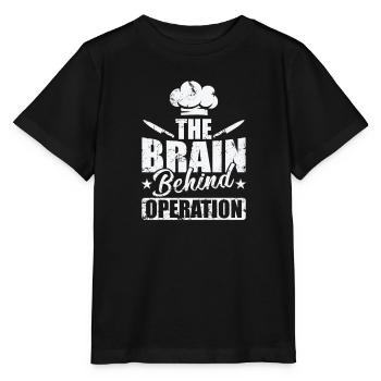The Brain Behind Operation - Stanley/Stella MINI CREATOR Kids’ T-Shirt - black - Front - Mikhail (115cm)