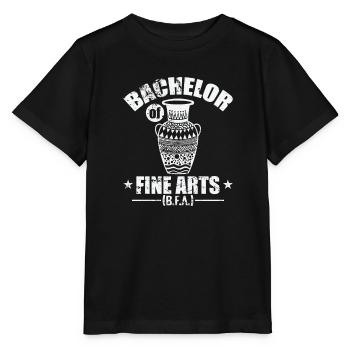 Bachelor of Fine Arts Kunst und Kreativität - Stanley/Stella Kinder T-Shirt MINI CREATOR  - Schwarz - Vorne - Mikhail (115cm)