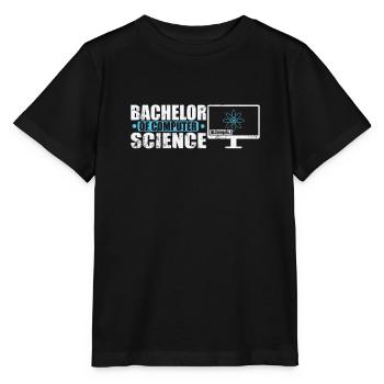 Bachelor of Computer Science Softwareentwicklung - Stanley/Stella Kinder T-Shirt MINI CREATOR  - Schwarz - Vorne - Mikhail (115cm)
