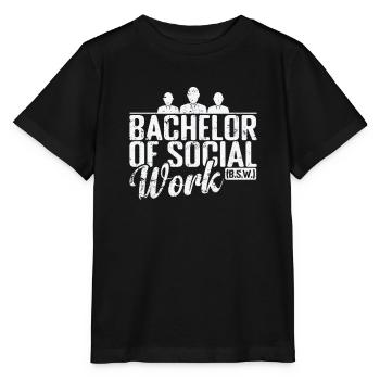 Bachelor of Social Work Soziale Unterstützung - Stanley/Stella Kinder T-Shirt MINI CREATOR  - Schwarz - Vorne - Mikhail (115cm)