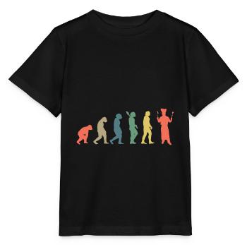 Koch Evolution Kochen Küchenchef Gastronomie Chefk - Stanley/Stella Kinder T-Shirt MINI CREATOR  - Schwarz - Vorne - Mikhail (115cm)