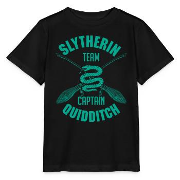 Harry Potter Slytherin Team Captain Quidditch - Stanley/Stella MINI CREATOR Kids’ T-Shirt - black - Front - Mikhail (115cm)
