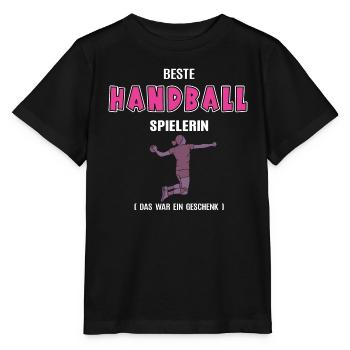 Beste Handball Spielerin Handballerin Hball Frauen - Stanley/Stella Kinder T-Shirt MINI CREATOR  - Schwarz - Vorne - Mikhail (115cm)