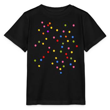 Confetti Carnival Colorful - Stanley/Stella MINI CREATOR Kids’ T-Shirt - black - Front - Mikhail (115cm)