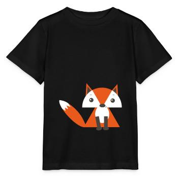 Fox - Stanley/Stella MINI CREATOR Kids’ T-Shirt - black - Front - Mikhail (115cm)