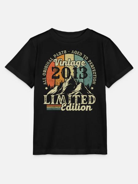 Jahrgang 2013 Retro Geburtstagsgeschenk 10 Jahre - Stanley/Stella Kinder T-Shirt MINI CREATOR - Schwarz