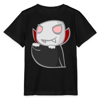 vampir - Stanley/Stella Kinder T-Shirt MINI CREATOR  - Schwarz - Vorne - Mikhail (115cm)