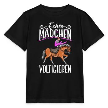 Voltigieren - Stanley/Stella Kinder T-Shirt MINI CREATOR  - Schwarz - Vorne - Mikhail (115cm)