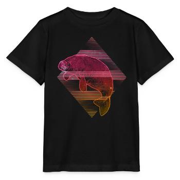 Manatee - Manatee - Stanley/Stella MINI CREATOR Kids’ T-Shirt - black - Front - Mikhail (115cm)