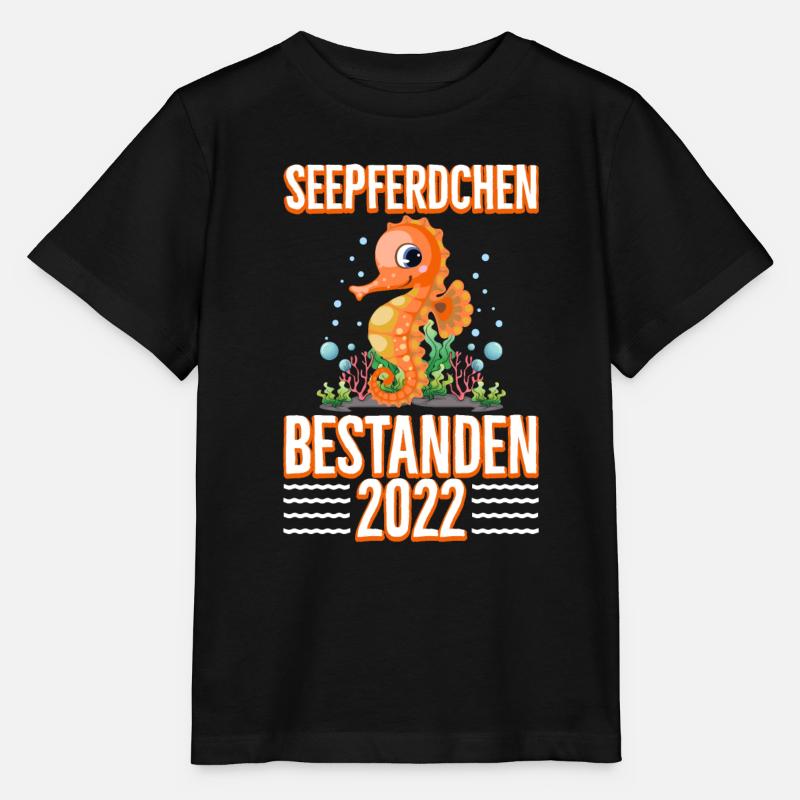 Seepferdchen bestanden - Stanley/Stella Kinder T-Shirt MINI CREATOR  - Schwarz