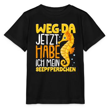 Seepferdchen bestanden - Stanley/Stella Kinder T-Shirt MINI CREATOR  - Schwarz - Vorne - Mikhail (115cm)